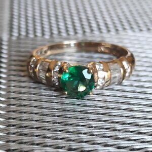 UTC Gold Vermeil 925 Sterling Silver Ring Size 8